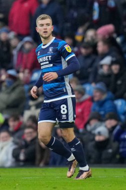 Middlesbrough 'dan Riley McGree # 8 Sky Bet Şampiyonası maçında Burnley, Middlesbrough' a karşı Turf Moor, Burnley, Birleşik Krallık, 17 Aralık 2022