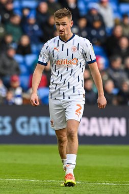 Blackpool 'dan Callum Connolly 17 Aralık 2022' de Cardiff City Stadyumu 'nda oynanan Cardiff City - Blackpool maçında