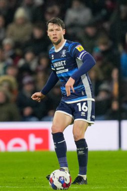 Middlesbrough 'dan Jonathan Howson # 16 Gökyüzü İddia Şampiyonası maçında Burnley, Middlesbrough' a karşı Turf Moor, Burnley, Birleşik Krallık, 17 Aralık 2022