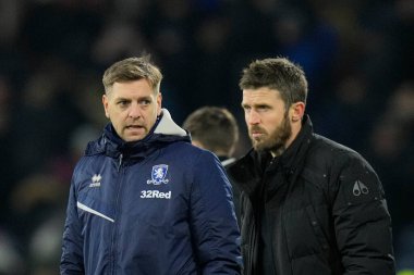 Middlesbrough teknik direktörü Jonathan Woodgate ile 17 Aralık 2022 'de Burnley' e karşı Middlesbrough Turf Moor, Burnley, Birleşik Krallık 'ta oynanan Gökyüzü İddia Şampiyonası maçı sonrasında görüştü.