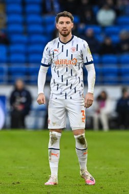 Cardiff City Stadyumu, Cardiff, İngiltere 'de 17 Aralık 2022' de oynanan Cardiff City - Blackpool maçında Blackpool # 3.