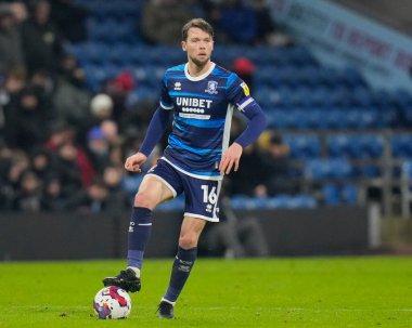 Middlesbrough 'dan Jonathan Howson # 16 Gökyüzü İddia Şampiyonası maçında Burnley, Middlesbrough' a karşı Turf Moor, Burnley, Birleşik Krallık, 17 Aralık 2022