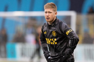 Manchester City 'den Kevin De Bruyne # 17 numara Manchester City ile Etihad Campus, Manchester, İngiltere' de oynanan Manchester City dostluk maçı sırasında 17 Aralık 2022