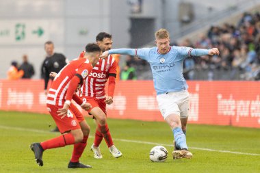 Manchester City 'den Kevin De Bruyne 17 Aralık 2022' de Etihad Kampüsü 'nde Manchester City' nin Girona 'ya karşı oynadığı maçta pas attı.