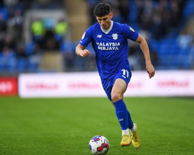 Cardiff City 'den Callum O' Dowda # 11, Cardiff City - Cardiff City Stadyumu 'ndaki Cardiff City - Blackpool maçında, 17 Aralık 2022