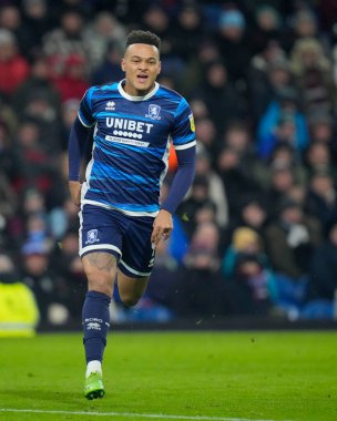 Middlesbrough 'dan Rodrigo Muniz # 9 numara Gökyüzü İddia Şampiyonası maçında Burnley - Middlesbrough Turf Moor, Burnley, Birleşik Krallık, 17 Aralık 2022