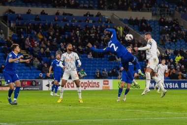 Blackpool 'dan Gary Madine 17 Aralık 2022' de Cardiff City Stadyumu 'nda oynanan Cardiff City-Blackpool maçında 1-1 berabere kaldı.