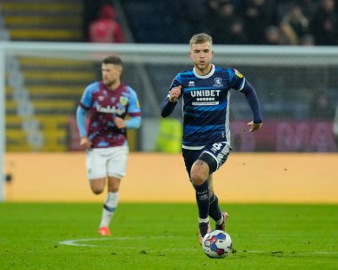 Middlesbrough 'dan Riley McGree 17 Aralık 2022' de Burnley ile Middlesbrough arasındaki Gökyüzü İddia Şampiyonası maçında ara verdi.