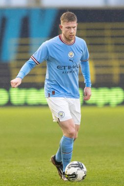 Manchester City 'nin 17 numaralı Kevin De Bruyne 17 Aralık 2022' de Etihad Kampüsü 'nde Manchester City' nin Girona 'ya karşı oynadığı maç sırasında...