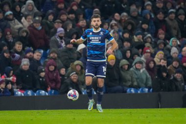 Middlesbrough 'dan Tommy Smith # 14 Gökyüzü İddia Şampiyonası maçında Burnley, Middlesbrough' a karşı Turf Moor, Burnley, Birleşik Krallık, 17 Aralık 2022