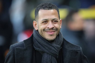 Hull City teknik direktörü Liam Rosenior, 17 Aralık 2022 'de Hull City, Hull Stadyumu' nda Sunderland 'a karşı oynanan Sky Bet Şampiyonası maçında gülümsüyor.