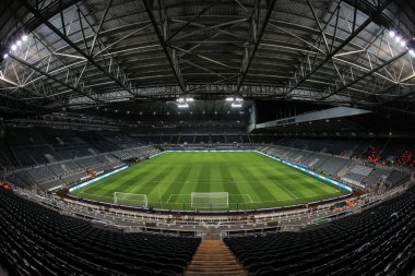 James 's Park' ın genel görünümü, Carabao Kupası 'nın dördüncü turu öncesinde Newcastle United, Bournemouth' a karşı St. James 's Park, Newcastle, İngiltere, 20 Aralık 202