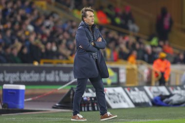 Wolverhampton Wanderers 'ın Julen Lopetegui teknik direktörü Carabao Kupası dördüncü tur karşılaşmasında Wolverhampton Wanderers' a karşı Molineux, Wolverhampton, Birleşik Krallık, 20 Aralık 202