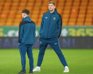 Wolverhampton Wanderers 'dan Nathan Collins Carabao Kupası' nın dördüncü raundunda Wolverhampton Wanderers 'a karşı Gillingham, Molineux, Wolverhampton, Birleşik Krallık, 20 Aralık 202