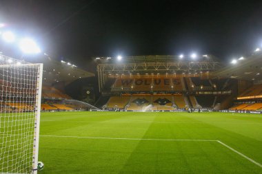 Wolverhampton Wanderers 'ın evi Molineux Stadyumu' nun genel görünümü Carabao Kupası dördüncü tur karşılaşması öncesinde Wolverhampton Wanderers Gillingham 'a karşı Molineux, Wolverhampton, Birleşik Krallık, 20 Aralık 202