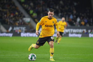 Wolverhampton Wanderers 'ın Daniel Podence # 10' u Carabao Kupası Dördüncü Raundda Wolverhampton Wanderers 'a karşı Gillingham, Molineux, Wolverhampton, Birleşik Krallık, 20 Aralık 202
