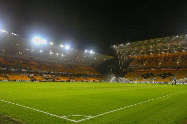 Wolverhampton Wanderers 'ın evi Molineux Stadyumu' nun genel görünümü Carabao Kupası dördüncü tur karşılaşması öncesinde Wolverhampton Wanderers Gillingham 'a karşı Molineux, Wolverhampton, Birleşik Krallık, 20 Aralık 202