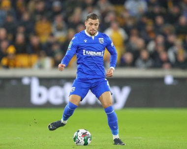 Gillingham 'dan Cheye # 2. Alexander Carabao Kupası Dördüncü Raundu' nda Wolverhampton Wanderers Gillingham 'a karşı Molineux, Wolverhampton, Birleşik Krallık, 20 Aralık 202