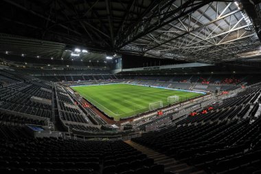 James 's Park' ın genel görünümü, Carabao Kupası 'nın dördüncü turu öncesinde Newcastle United, Bournemouth' a karşı St. James 's Park, Newcastle, İngiltere, 20 Aralık 202