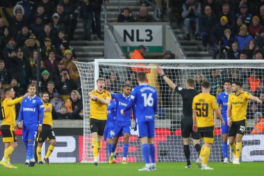 Wolverhampton Wanderers 'dan Nathan Collins Carabao Kupası dördüncü tur karşılaşmasında Wolverhampton Wanderers Gillingham' a karşı Molineux, Wolverhampton, Birleşik Krallık, 20 Aralık 202
