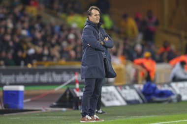 Wolverhampton Wanderers 'ın menajeri Julen Lopetegui, 20 Aralık 202' de Molineux, Wolverhampton, Birleşik Krallık 'ta oynanan Carabao Kupası dördüncü tur karşılaşmasında tepki gösterdi.