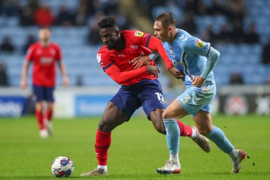 West Bromwich Albion 'dan Daryl Dike # 12, Coventry Building Society Arena, Coventry, İngiltere, 21 Aralık 202' de Coventry City - West Bromwich Albion maçında Coventry City # 3, Coventry City maçını durdurdu.