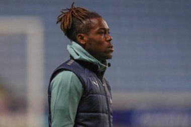 West Bromwich Albion 'dan Brandon Thomas-Asante, Coventry Building Society Arena, Coventry, İngiltere, 21 Aralık 202' de Coventry City ve West Bromwich Albion arasındaki Sky Bet Şampiyonası maçından önce geldi.