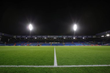 Elland Road Stadyumu 'ndaki genel manzara, Mid sezon dostu maç öncesinde Leeds United, Leeds Road, İngiltere, 21 Aralık 202' de Monaco 'ya karşı.
