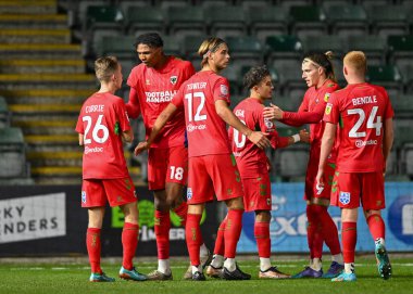 Papa John 's Trophy maçı sırasında Plymouth Argyle AFC Wimbledon' a karşı Home Park, Plymouth, 21 Aralık 202