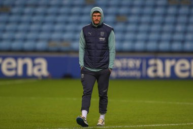West Bromwich Albion 'dan John Swift # 19, Coventry Building Society Arena, Coventry, İngiltere, 21 Aralık 202' de Coventry City ve West Bromwich Albion arasındaki Sky Bet Şampiyonası maçından önce geldi.