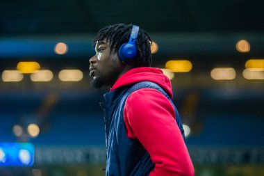 Nottingham Ormanı 'nın Loc Mbe Soh # 6' sı, 21 Aralık 2022 'de Ewood Park, Blackburn, Birleşik Krallık' ta oynanan dördüncü tur Carabao Kupası karşılaşmasından önce sahaya çıkıyor.