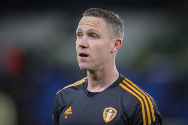 Leeds United 'dan Adam Forshaw # 4 maç öncesi ısınma maçı öncesinde Leeds United - Monaco maçı Elland Road, Leeds, İngiltere, 21 Aralık 202
