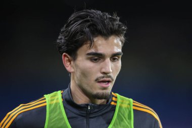 Leeds United 'dan Pascal Struijk # 21 maç öncesi ısınma maçı öncesinde Elland Road, Leeds, İngiltere, 21 Aralık 202' de Leeds United ile Monaco arasında oynanacak.