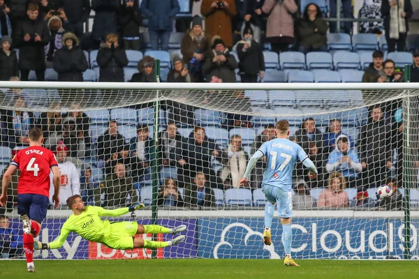 Viktor Gykeres Coventry City Segna Gol Renderlo Durante Partita Sky — Foto Stock