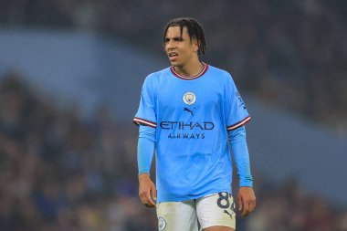 Manchester City 'den Rico Lewis # 82. Carabao Kupası Dördüncü Raundda Manchester City Liverpool' a karşı Etihad Stadyumu, Manchester, Birleşik Krallık, 22 Aralık 202