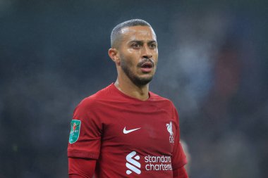 Thiago Alcntara # 6 Liverpool Carabao Kupası 4. Raundda Manchester City - Liverpool maçı sırasında Etihad Stadyumu, Manchester, İngiltere, 22 Aralık 2022