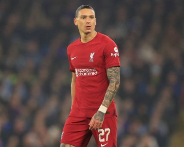 Darwin Nunez # 27 Liverpool Carabao Kupası Dördüncü Raundda Manchester City Liverpool 'a karşı Etihad Stadyumu, 22 Aralık 202