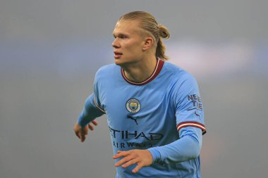 Manchester City 'nin 22 Aralık 202' de Etihad Stadyumu 'nda oynanan dördüncü tur Carabao Kupası karşılaşmasında 9. Erling Haaland