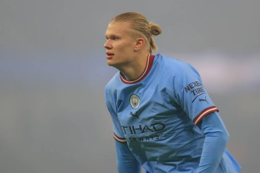 Manchester City, Manchester Stadyumu, 22 Aralık 2022 'de oynanan dördüncü tur Carabao Kupası karşılaşmasında 9. Erling Hland