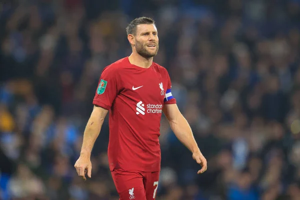 stock image James Milner #7 of Liverpool during the Carabao Cup Fourth Round match Manchester City vs Liverpool at Etihad Stadium, Manchester, United Kingdom, 22nd December 202