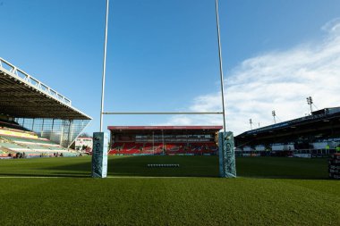 Leicester Tigers 'ın memleketi Mattioli Woods Welford Road' un genel manzarası, Gallagher Premiership maçı öncesinde Leicester Tigers, Gloucester Rugby 'ye karşı Welford Road, Leicester, Birleşik Krallık, 24 Aralık 202