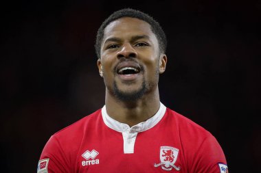 Middlesbrough 'dan Chuba Akpom # 29, Middlesbrough Gökyüzü İddia Şampiyonası maçı sırasında Middlesbrough - Wigan Athletic Riverside Stadyumu, Middlesbrough, Birleşik Krallık, 26 Aralık 202