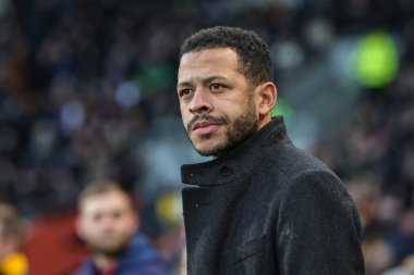 Liam Rosenior Menajeri Hull City Sky Bet Şampiyonası maçında Hull City, MKM Stadyumu, Hull, Birleşik Krallık 'ta Blackpool' a karşı.