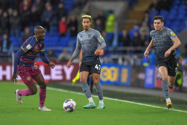 Cardiff City 'den Callum Robinson # 47, Sky Bet Şampiyonası maçında Cardiff City, Cardiff City Stadyumu' nda Queens Park Rangers 'a karşı, 26 Aralık 202