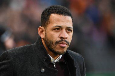 Hull City 'nin Liam Rosenior Menajeri, 26 Aralık 202' de Hull City 'nin MKM Stadyumu' nda Blackpool 'a karşı oynadığı Sky Bet Şampiyonası öncesinde.