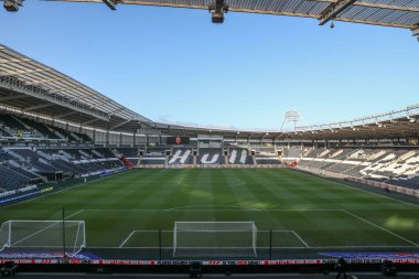 MKM Stadyumu 'nda Gök İddia Şampiyonası öncesinde Hull City, Blackpool' a karşı MKM Stadyumu, Hull, Birleşik Krallık, 26 Aralık 202