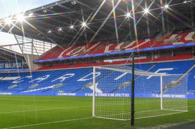 Cardiff City Stadyumu 'nun genel görünümü, Gökyüzü İddia Şampiyonası maçında Cardiff City, Cardiff City Stadyumu' nda Queens Park Rangers 'a karşı, 26 Aralık 202