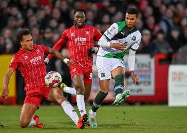 Plymouth Argyle forveti Morgan Whittaker (19) 26 Aralık 202 'de Cheltenham Town ile Plymouth Argyle' ın oynadığı The Jonny-Rocks Stadyumu, Cheltenham, Birleşik Krallık 'ta oynanan 1.