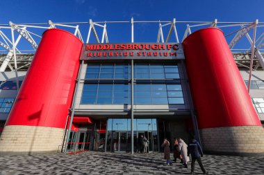 Riverside Stadyumu 'nun önündeki genel manzara Sky Bet Şampiyonası öncesinde Middlesbrough vs Wigan Athletic Riverside Stadyumu, Middlesbrough, İngiltere, 26 Aralık 202