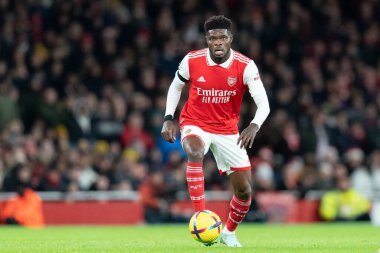 Arsenal 'den Thomas Partey # 5, Premier League maçı sırasında Arsenal - West Ham United - Emirates Stadyumu, Londra, 26 Aralık 202